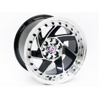 15″ Evo HRE 4/100 & 4/108 Black Alloy Wheels
